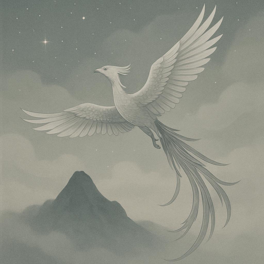 A mythological creature with plumage like an ostrich and talons like a set of powerful eagle claws. It boasts two slender ...